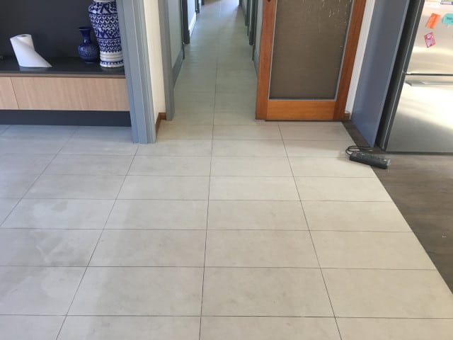 hall tile and grout cleaning
