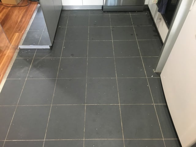 kitchen tile and grout cleaning before