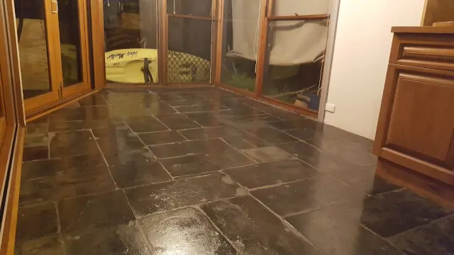 slate tile clean and seal after